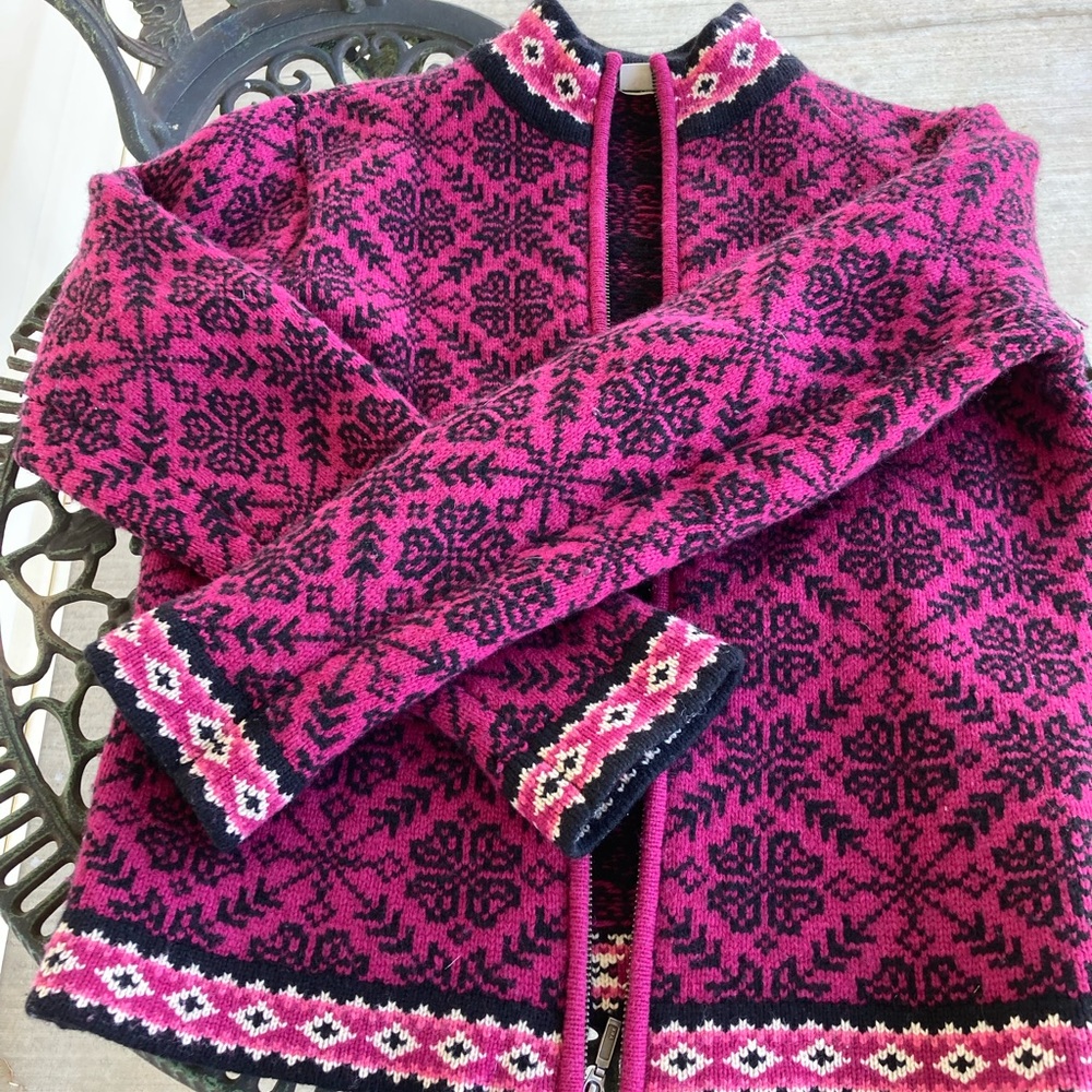 L.L. Bean wool zip sweater size S